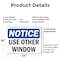 Signmission Use Other Window, 24 in W x Rectangle, Plastic OS-2PACK-NS-P-1824-L-16790 - alternate 7